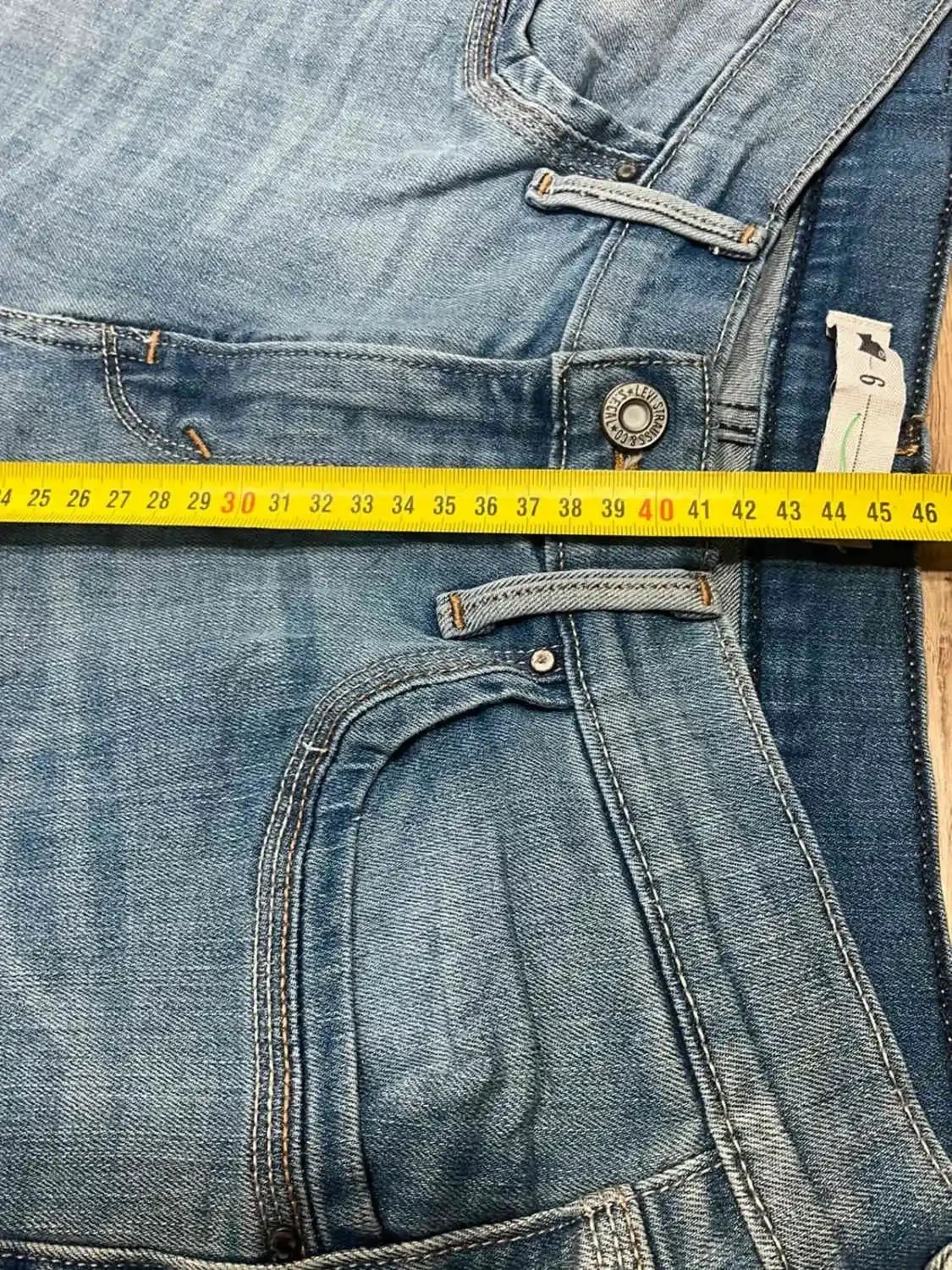 Short Levi's Taille 6 W28 Vintage Coton Bleu Slv 021 – photo 15